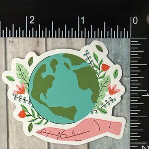 🌀10/$10🌀 Protect The Earth Environment Green Reusable Waterproof Vinyl Sticker